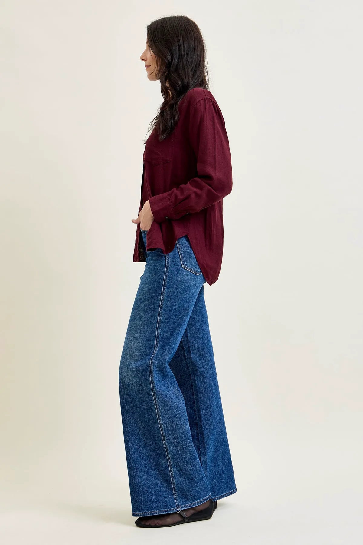 Lux Tummy Control Retro Wide Leg Jeans