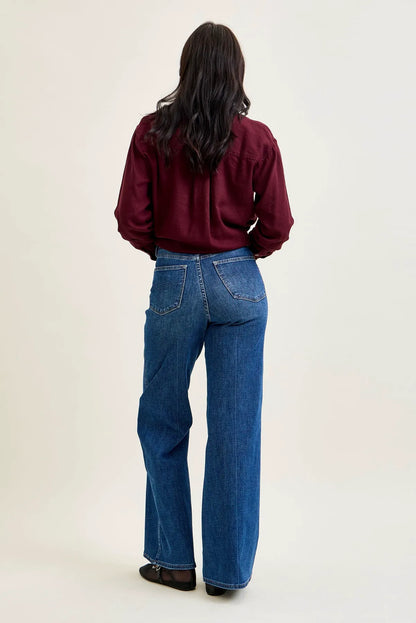Lux Tummy Control Retro Wide Leg Jeans