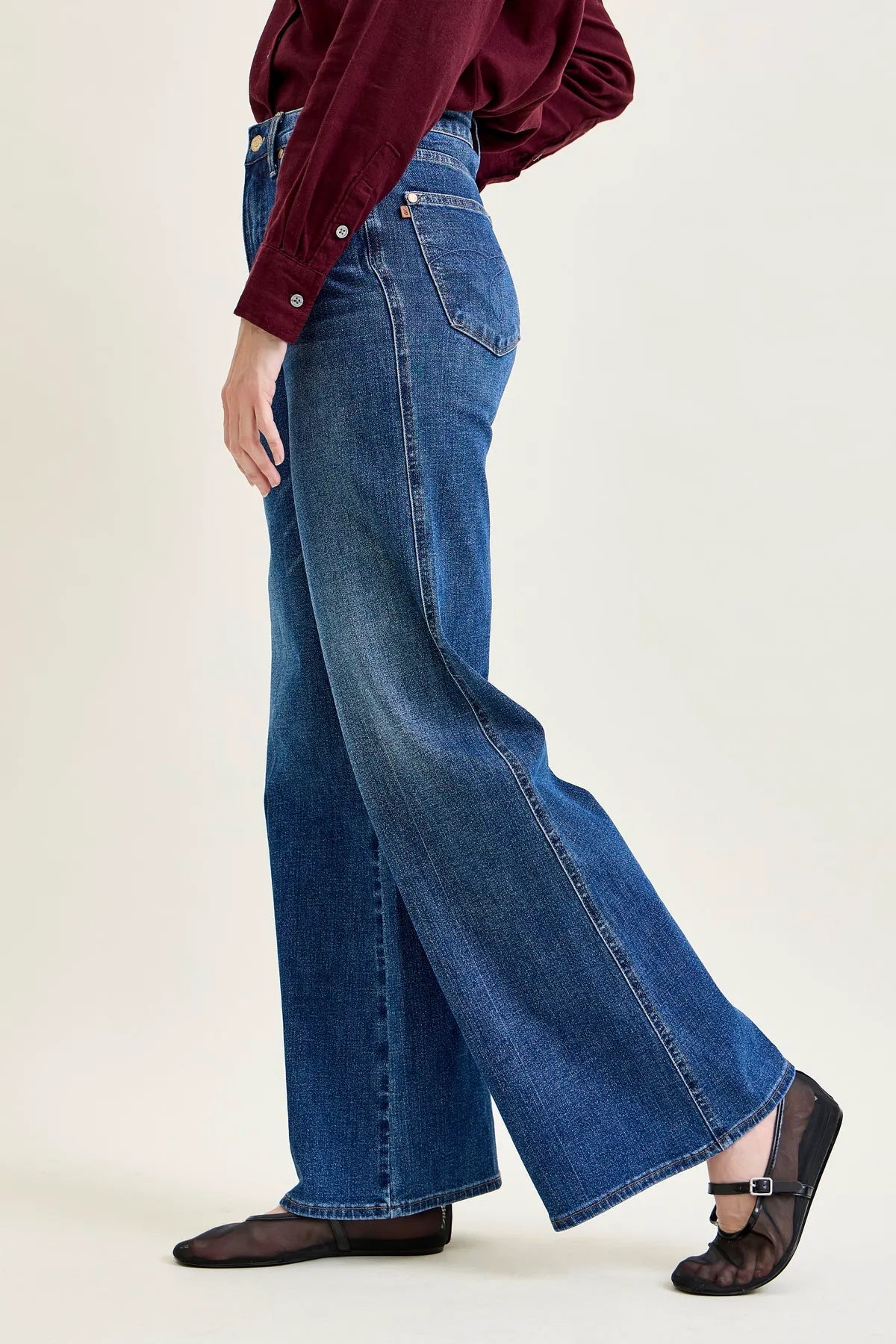 Lux Tummy Control Retro Wide Leg Jeans