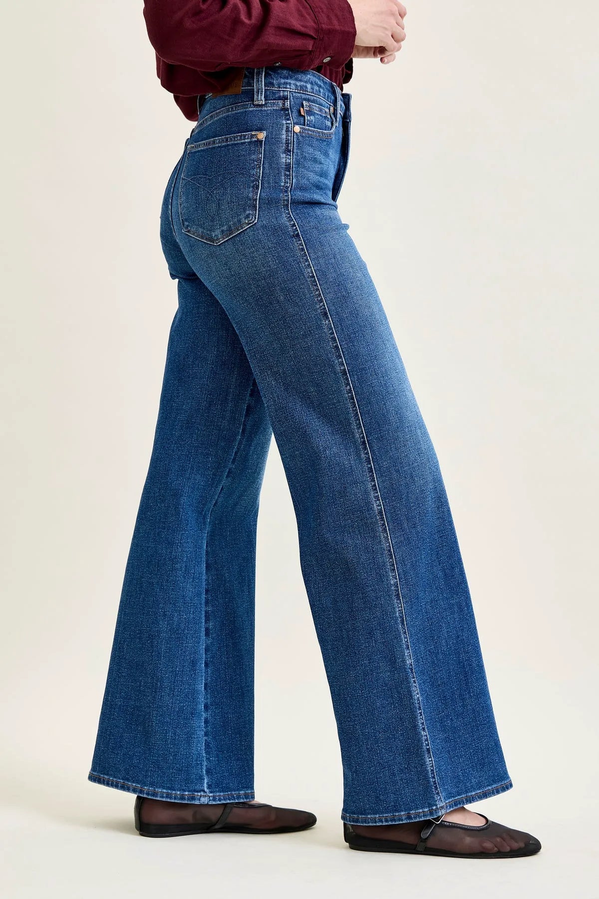 Lux Tummy Control Retro Wide Leg Jeans