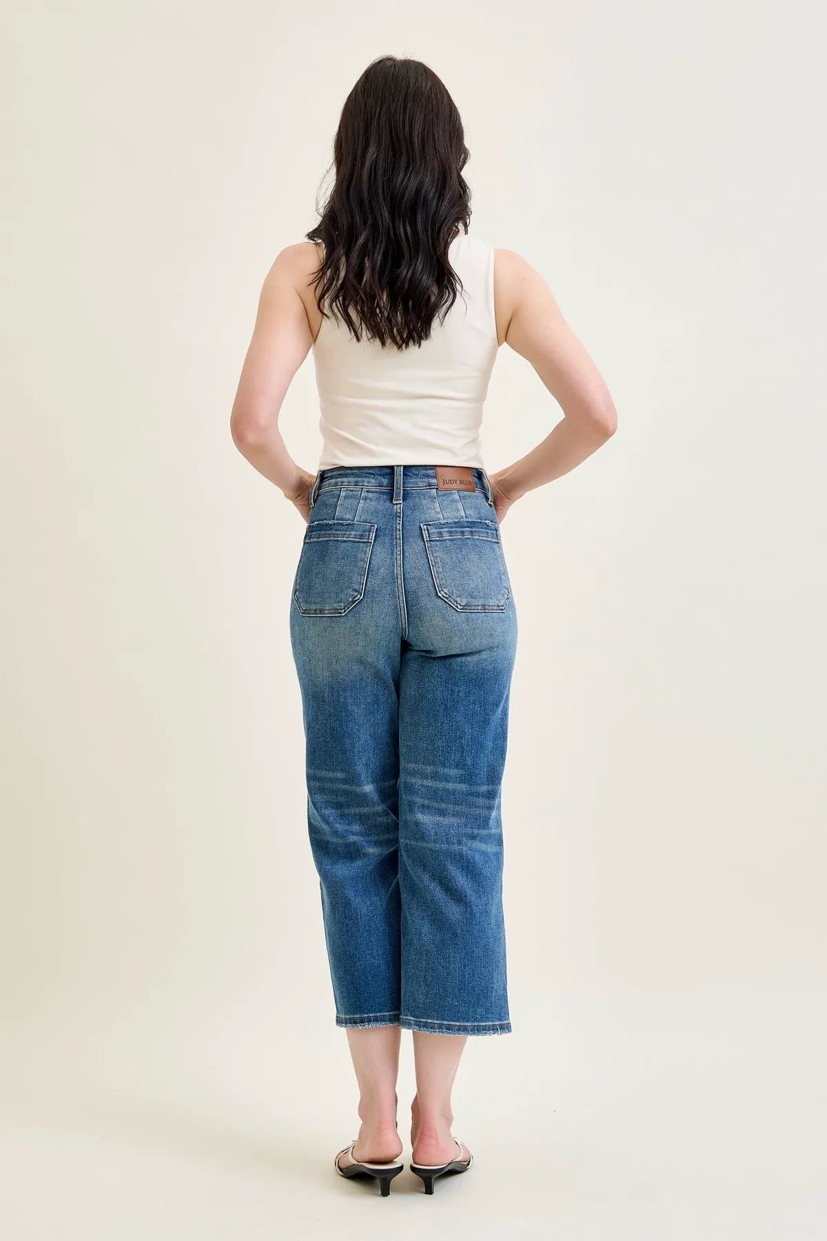 Lux Utility Pockets Cropped Wide Leg