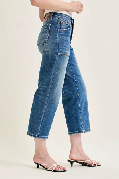 Lux Utility Pockets Cropped Wide Leg