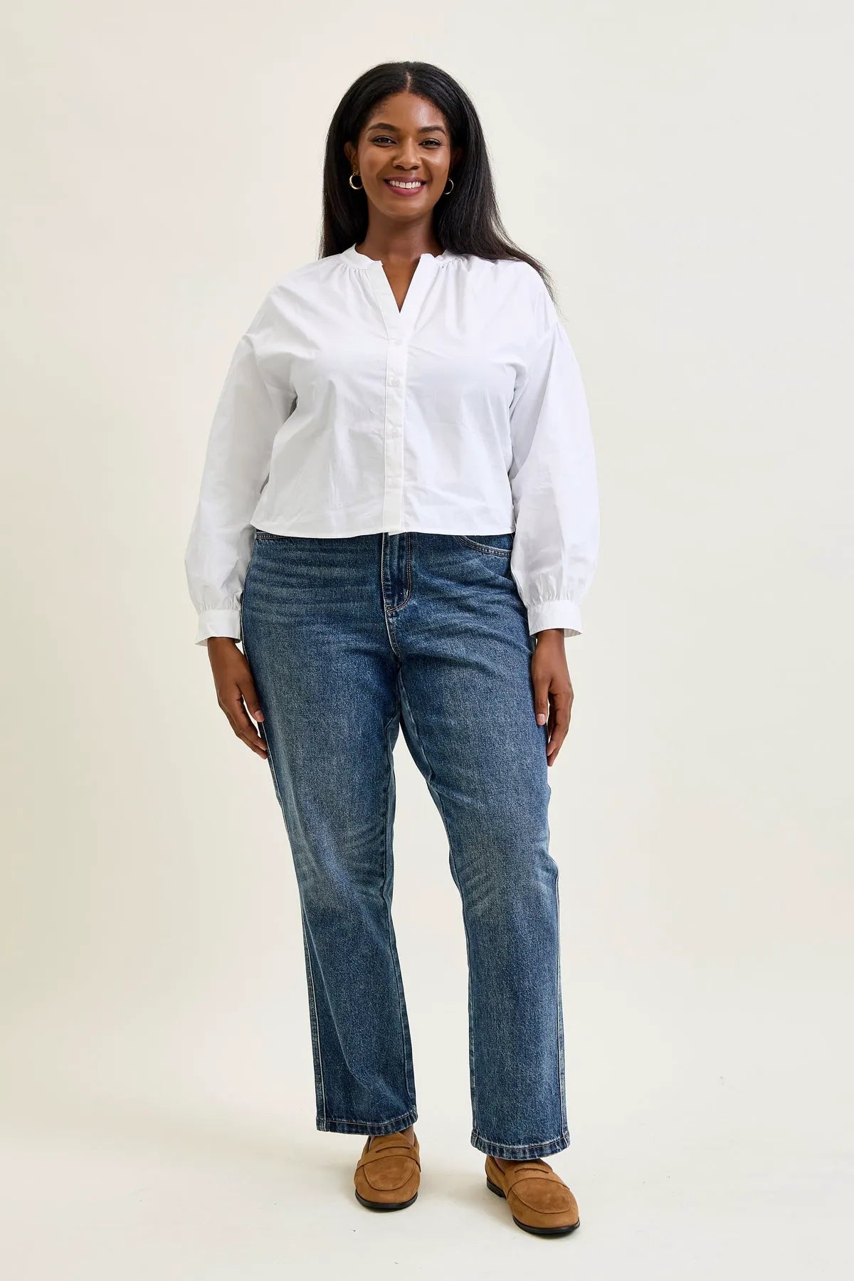 Kimberly Rigid Magic Straight Jeans - PLUS