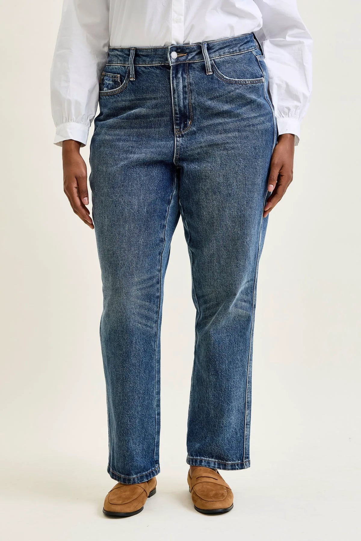 Kimberly Rigid Magic Straight Jeans - PLUS
