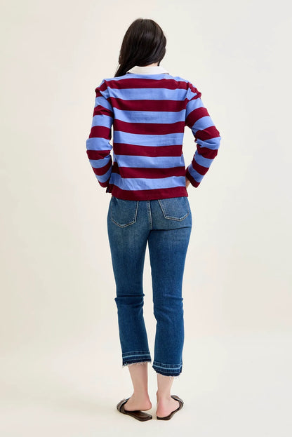 Amy Vintage Wash Kick Flare With Released Hem