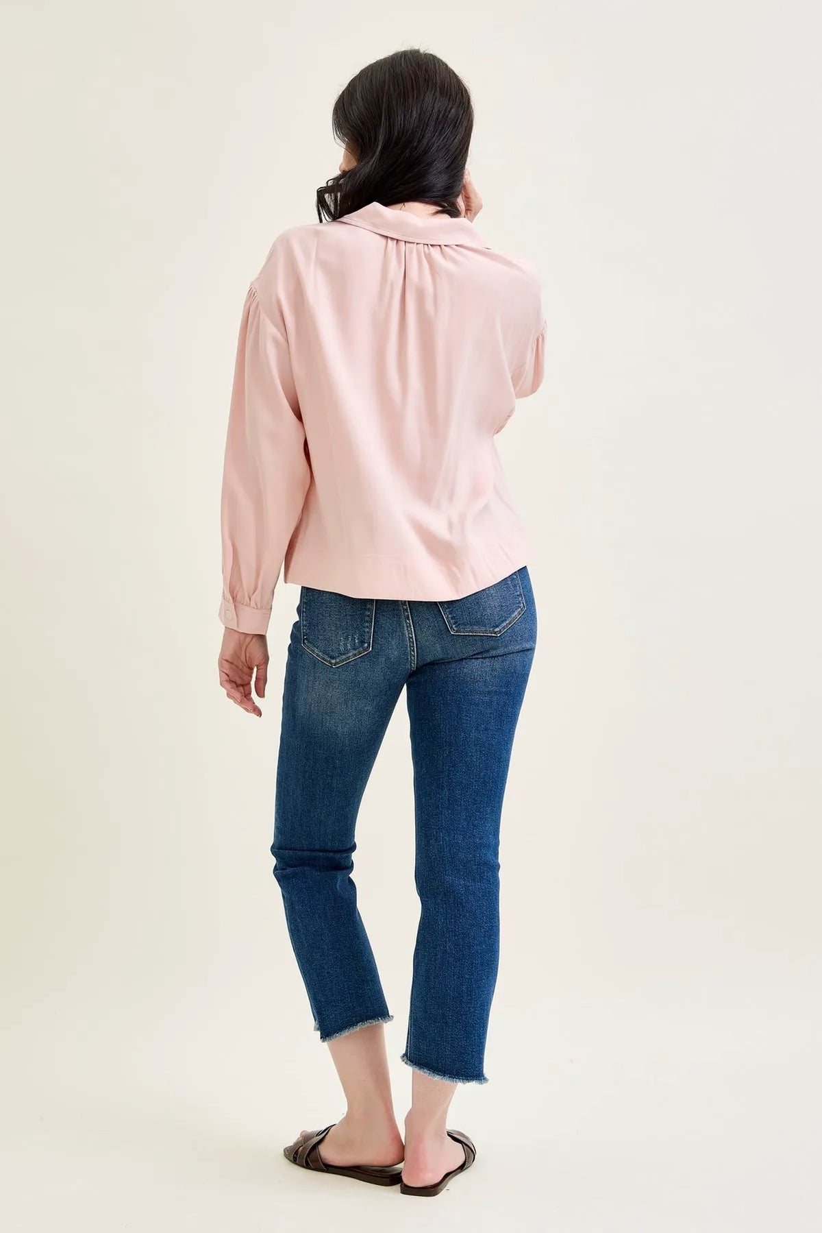 Amy Dark Wash Kick Flare