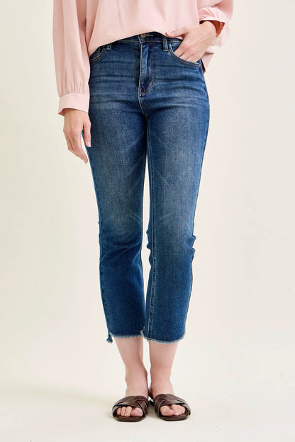 Amy Dark Wash Kick Flare