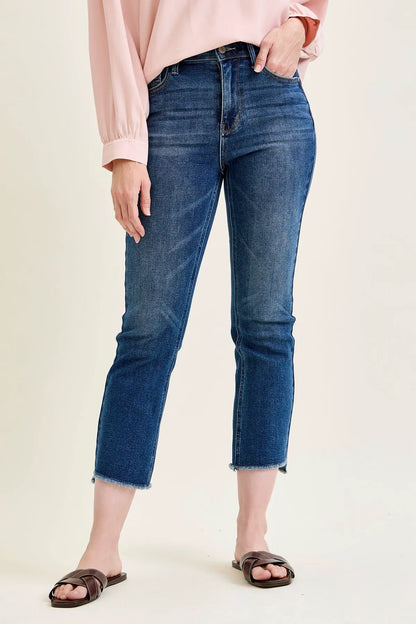 Amy Dark Wash Kick Flare