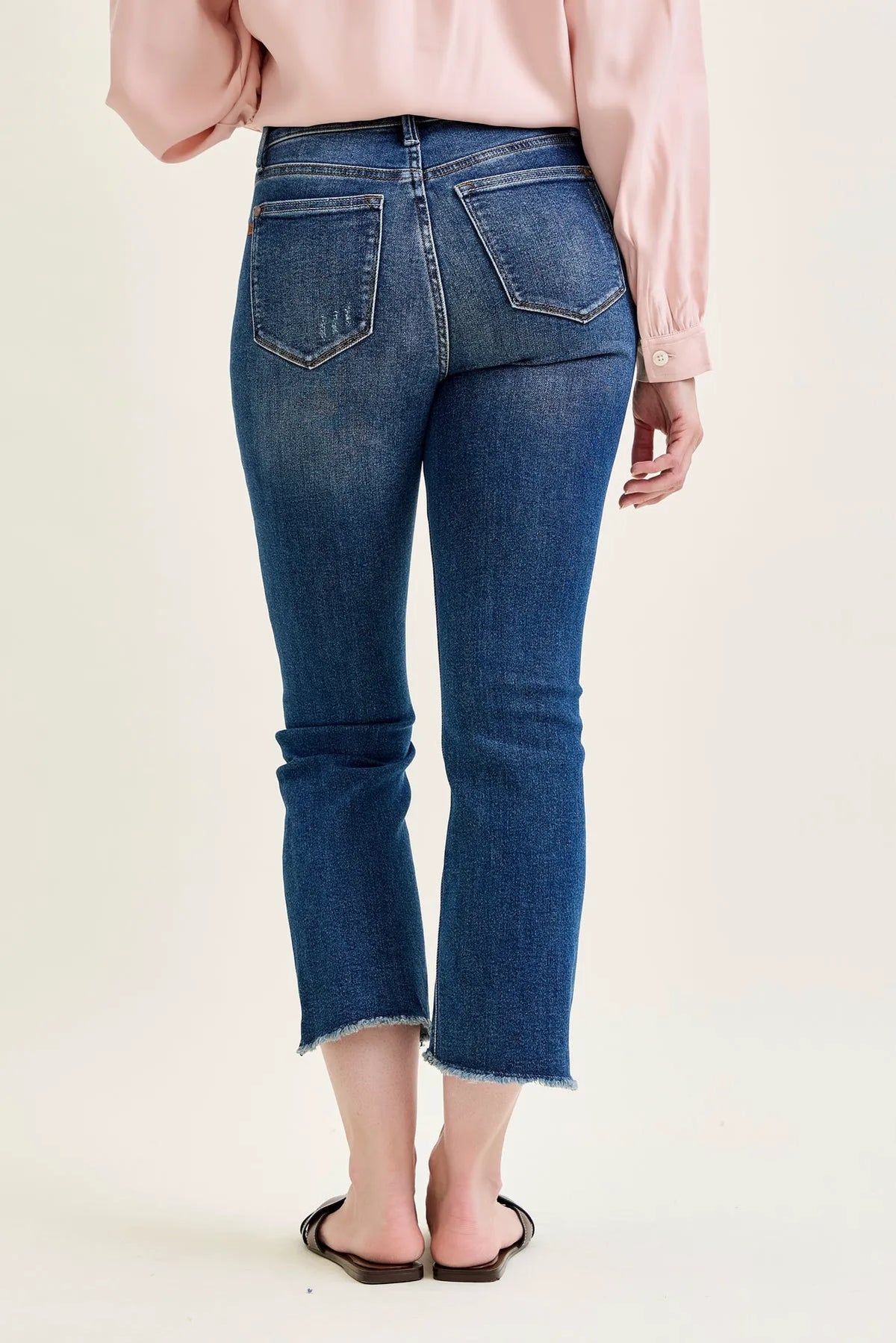 Amy Dark Wash Kick Flare