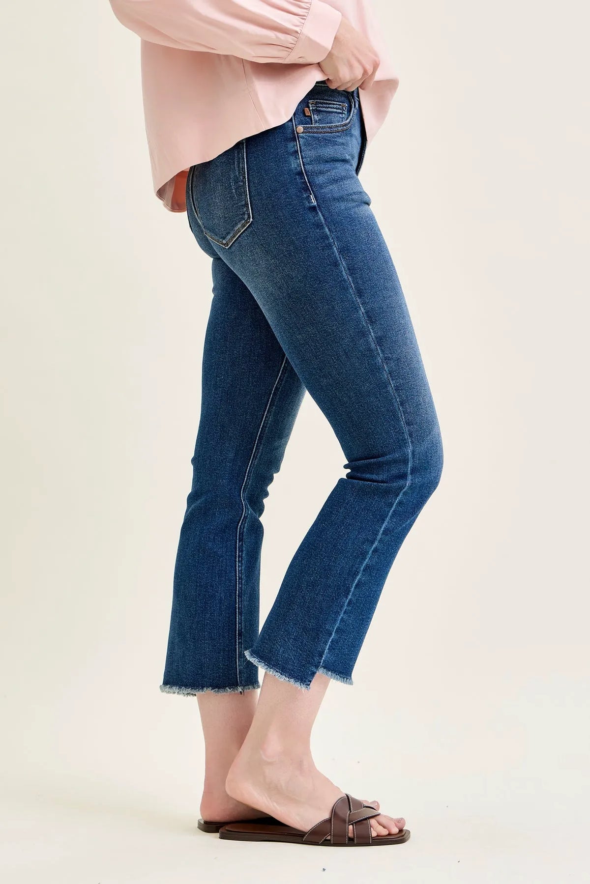 Amy Dark Wash Kick Flare