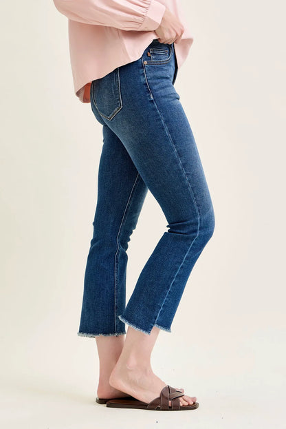 Amy Dark Wash Kick Flare