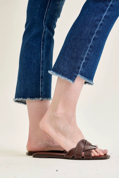 Amy Dark Wash Kick Flare