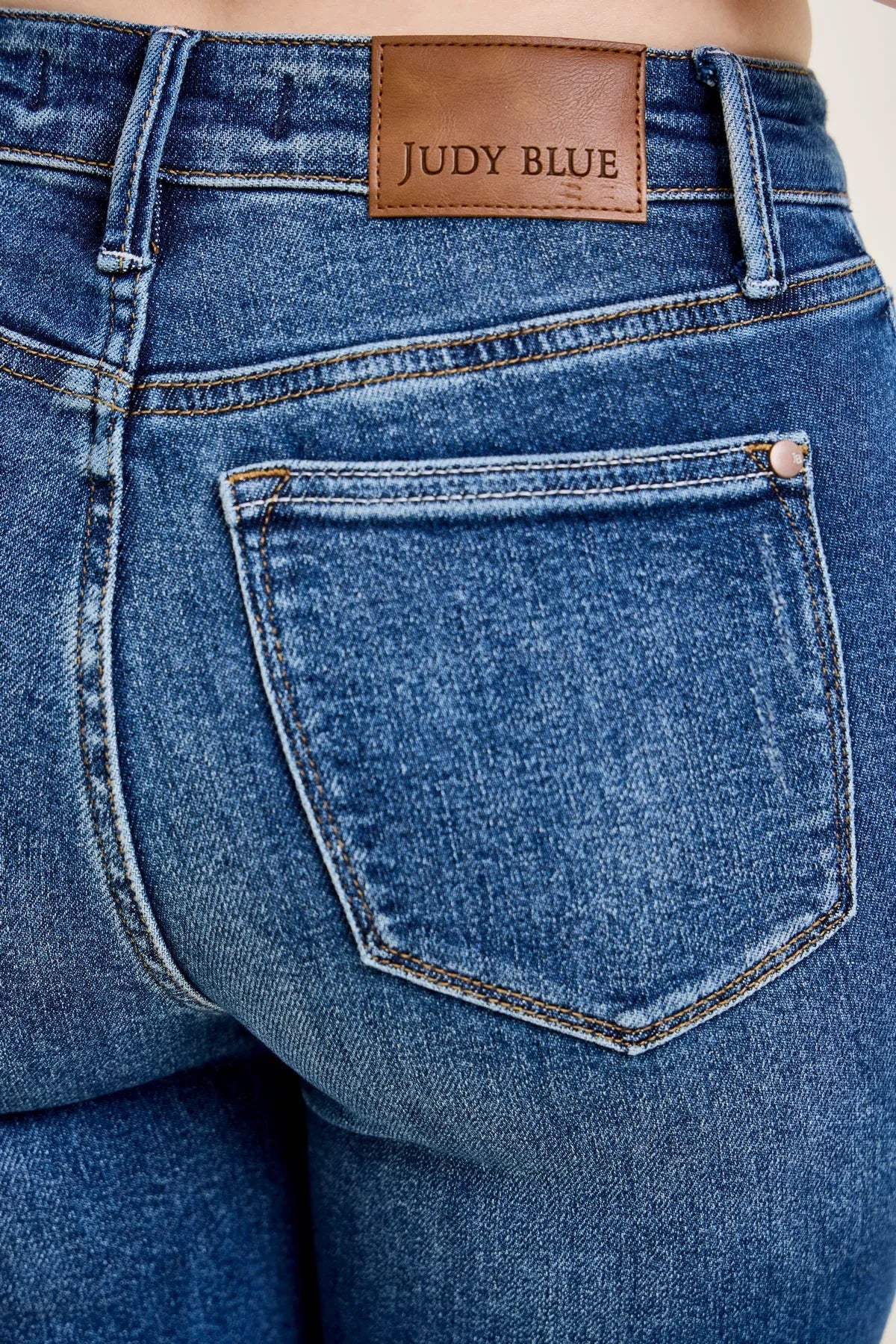 Amy Dark Wash Kick Flare